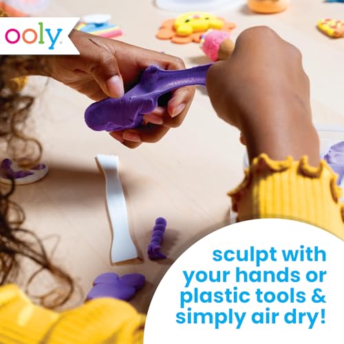 Ooly Air Dry Clay for Kids, 12 Colors Modeling Clay with 3 Shaping Tools, Play Dough Gifts for Kids, Craft Supplies - Creatibles - style: 12 Colors Complete Set