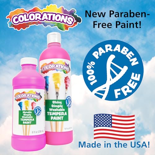Colorations Simply Shiny Washable Tempera, Purple - 16 oz. - color: Purple