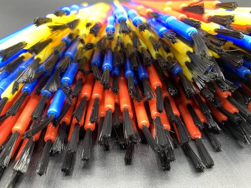 Paint Brushes Set, 300Pcs Plastic Paint Brushes Acrylic Paint Brush Watercolor Brushes Colorful Detail Painting Kit Art Supplies for Face Nail Art, Miniature Detailing and Rock Painting - color: 300pcs