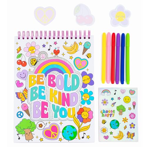VOTUM Sketch Book: Personalized Artist Sketchbook: Sketching, Drawing and Creative Doodling. Notebook and Sketchbook to Draw and Journal with Stickers and Markers (Groovy) - color: Groovy Feeling Pro Sketchbook