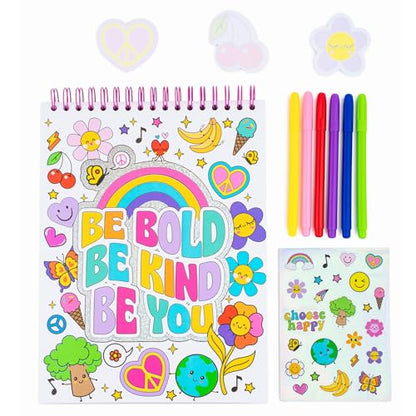 VOTUM Sketch Book: Personalized Artist Sketchbook: Sketching, Drawing and Creative Doodling. Notebook and Sketchbook to Draw and Journal with Stickers and Markers (Groovy) - color: Groovy Feeling Pro Sketchbook