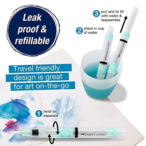 Faber-Castell Design Memory Craft FBR770306 mm Deluxe Water Brush, Clear