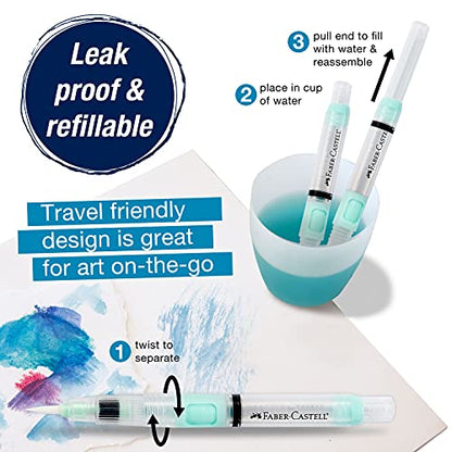 Faber-Castell Design Memory Craft FBR770306 mm Deluxe Water Brush, Clear