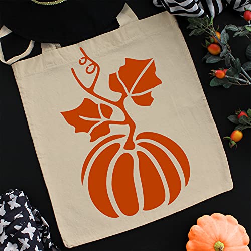 Clabby 5 Sheets Fall Thanksgiving Stencils for Painting on Wood Large Pumpkin Reusable Stencils Fall Art Painting Template for Windows Wall DIY Crafts Decorations(11.7 x 8.3 Inch) - size: 11.7 x 8.3 Inch