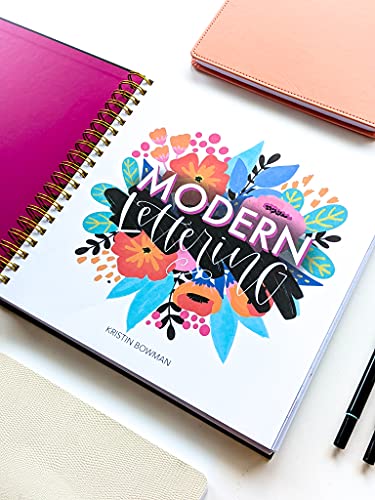 Modern Lettering: A Beginner & Intermediate Hand Lettering & Modern Calligraphy Workbook