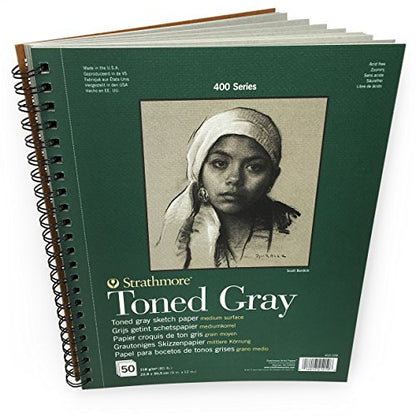 Strathmore Toned Gray Sketch Pad 9X12 - size: 9x12