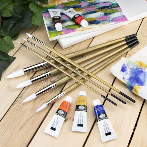 Snowhite Royal and Langnickel Brush Set, Filbert, 7-Piece - style: Filbert