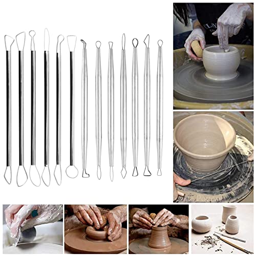 Polymer Clay Tools Pottery Ceramic Sculpting Tools Carving Ribbon Wire End Loop Clay Tools Set
