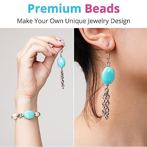 MODDA Deluxe Jewelry Making Kit with Video Course, Includes Instructions, Beads, Necklace, Bracelet, Earrings Making, Crafts for Adults, Beginners, Christmas Gift for Teens, Girls 13-15, Moms, Women - color: Deluxe Jewelry Making Kit