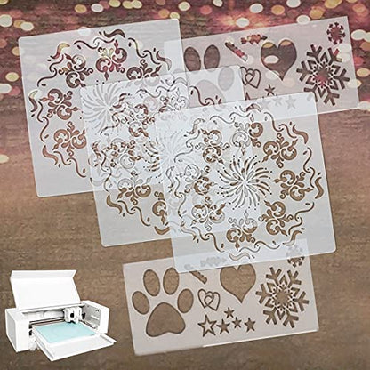 BANLTRE 15 Pieces 4 mil Transparency Blank Template Material Stencils Mylar for Cutting Paper Clear Sheet 12 × 12 inch (15-4 mil) - size: 15-4 mil