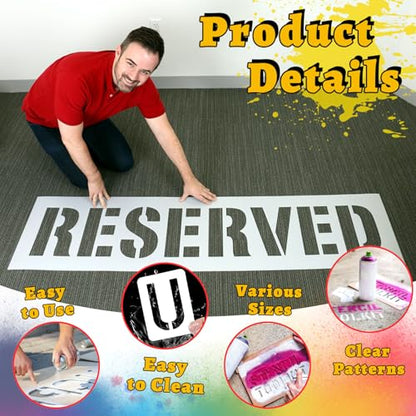 Custom Stencils for Spray Painting Reusable Calligraphy Letter Paint Stencils, Personalized Hollow Wall Stencil for Crafts, Graffiti & Fabric Painting (Custom Stencil) - style: custom stencil