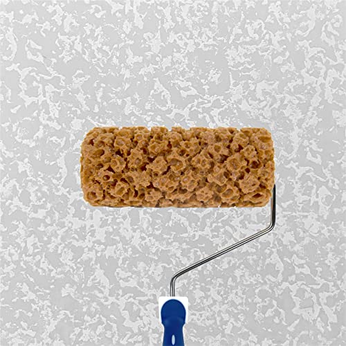 Hanroy Sponge Paint Roller Small 7" for Texture Painting Decorators Brush Tool, Fast and Easy Pattern Art Sponge Roller for Home Wall(M90FT) - color: M90ft
