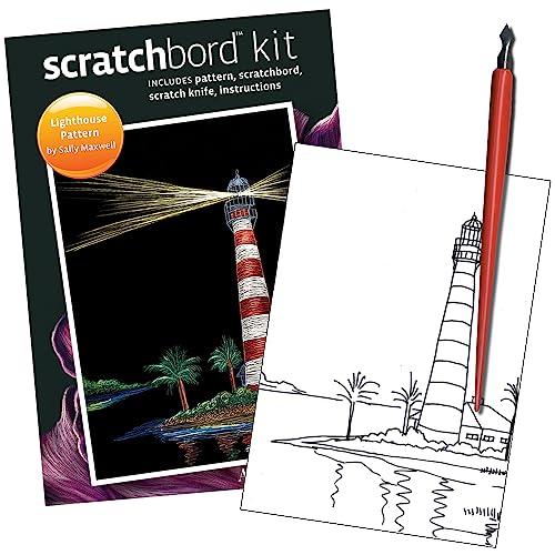 Ampersand Art Supply Scratchbord | Lighthouse | 5’’ x 7’’ | Professional Scratchboard Art Panel | for Scratchboard Drawing, Illustration & Mixed Media - style: Lighthouse