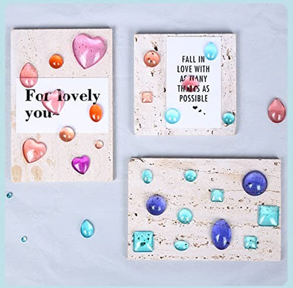 2 Pcs Gem Jewelry Casting Mold,Resin Jewelry Casting Molds for Making Earrings Jewelry Making Crafting Projects (Large) - color: mix-large