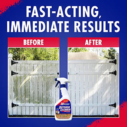 30 SECONDS Outdoor Mold & Mildew Stain Remover Spray | Ready To Use | 32 fl. oz. | 2 Pack - size: 32 Fl Oz (Pack of 2)