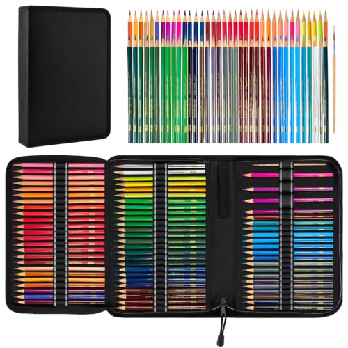 Mifuner 72 Colored Pencils Professional Drawing Set,Art Supplies for Sketching Shading Blending,Gifts for Artists Adults Beginners - color: Set-72 Colored