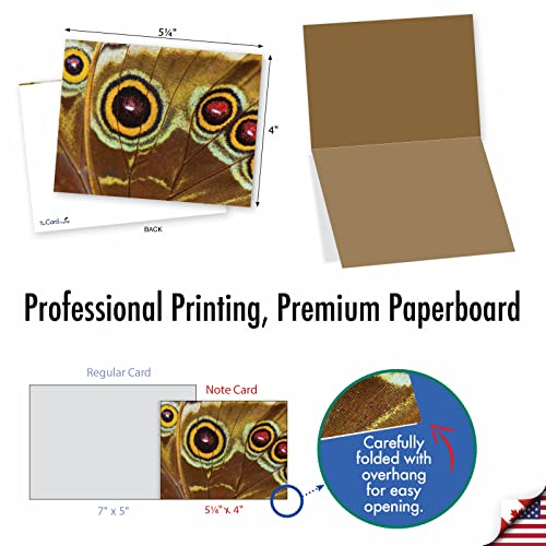 The Best Card Company - 10 Assorted Blank Notecards Boxed Set 4 x 5.12 Inch with Envelopes (10 Designs, 1 Each) Boxed Assorted Kid Cards of Pets - WING IT M3108 - style: Wing It