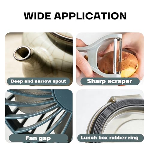3 in 1 Cup Lid Gap Cleaning Brush Set, Multifunctional Bottle Cleaning Brush, Cleans Narrow Bottles Easily, Home Kitchen Crevice Brush Tools (3 Pack)