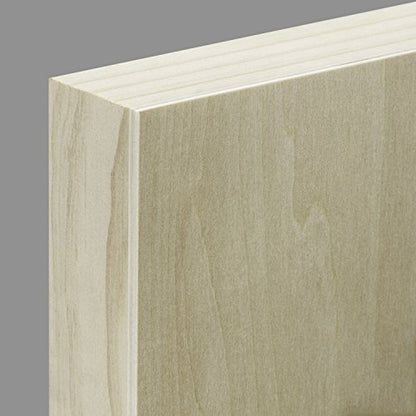 Ampersand Art Supply Unprimed Basswood Artist Panel, 1-1/2" Cradled Profile, 8"x16" - size: 8"x16", style: 1-1/2" Cradled