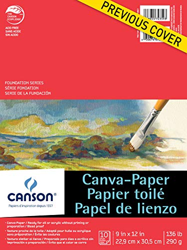 Foundation Series Canva-Paper Pad, 9"X12" (100510841) - size: 9" x 12"