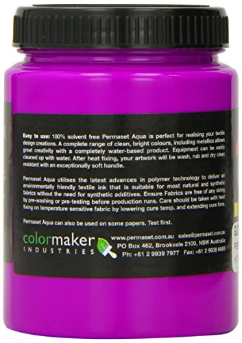 Permaset Aqua 300ml Fabric Printing Ink - Glow Violet