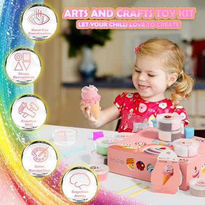 Aestd-ST Polymer Clay 50 Colors & Air Dry Clay Kit - Cake Themed
