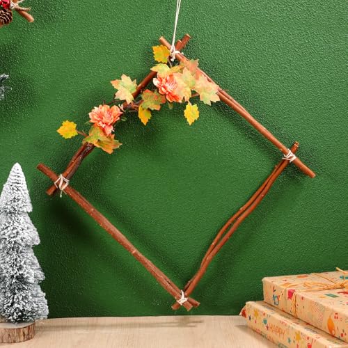 50 PCS Wood Log Sticks for Crafts,12 Inch DIY Twigs Sticks Natural Unfinished Wood Branches for Rustic Home Decor Fairy Gardens School Projects Photo Props - 0.4" Diameter Round Twigs
