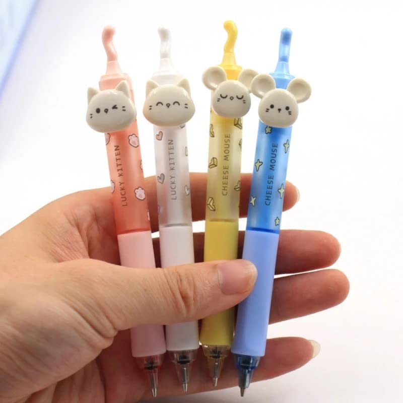 4pcs 0.5mm Mechanical Pencils Automatic Press Pens Stationery School Office Supplies