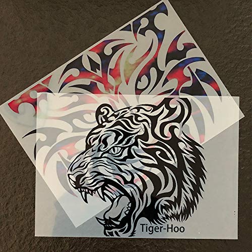 8 ½"x11" Screen Printing Film 50 Sheets Waterproof Inkjet Transparent Film for Water-based Pigment and Dye Inkjet Printers