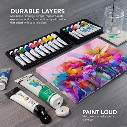 Daler Rowney System3 10-Tube Acrylic Paint Set for Adults - Acrylic Painting Supplies for Artists and Students - Acrylic Paints for Murals Canvas and More - Art Paints for Any Skill Set - style: 10 Pack Intro, Medium Body