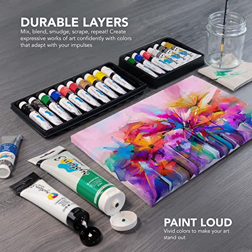 Daler Rowney System3 6-Tube Acrylic Paint Set for Adults - Acrylic Painting Supplies for Artists and Students - Acrylic Paints for Murals Canvas and More - Art Paints for Any Skill Set - style: 6 Pack Starter, Medium Body