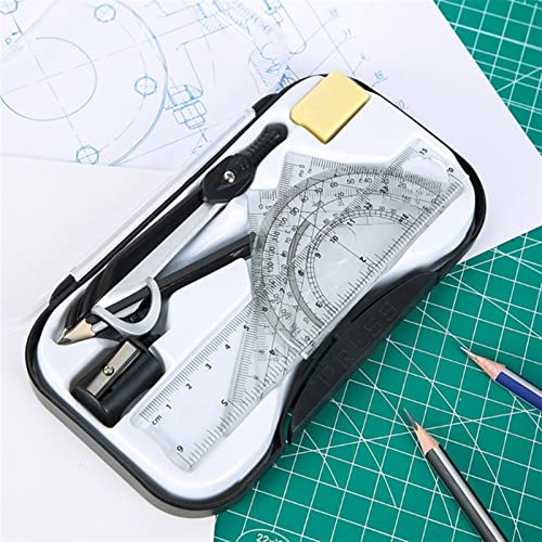 Drawing Compass Drafting Tools Mathematics Compass Geometry Drawing Compass Ruler Triangle Ruler Mathematics Tool Set School Desktop Supplies Math Ruler Kit