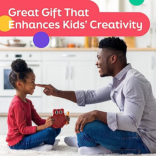 AYNAT FUN Magnetic Drawing Board for Kids & Toddlers with Beads and Magnet Stylus Pen - Magnetic Travel Toy for Airplane & Car Ride Activities for Kids - color: Red