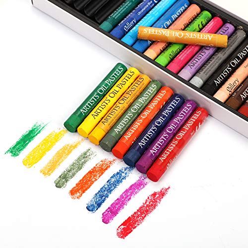 KUPTOOL Oil Pastel Set,Professional Painting Soft Oil Pastels Drawing Graffiti Art Crayons Washable Round Non Toxic Pastel Sticks for Artist,Student,Beginner (25 Colors)