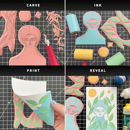 Speedball Water-Soluble Block Printing Ink, Process Magenta, 2-1/2 Ounces - color: Process Magenta, size: 2.5 fl oz