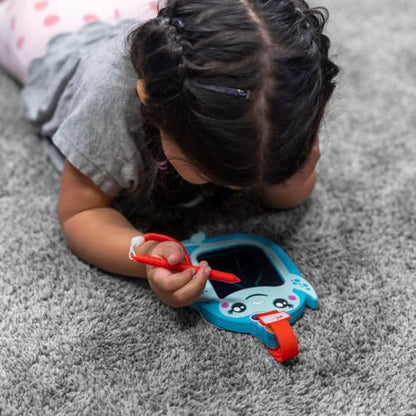 Boogie Board Sketch Pals Noa the Narwhal 4” LCD Writing Tablet for Kids – Reusable Mess-Free Drawing Pad with Tethered Stylus – Clip-On Travel Doodle Board Toy – Ages 3+ - style: Noa Narwhal