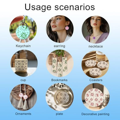 CHGCRAFT Sun Moon Stars Polymer Clay Texture Sheets Silicone Texture Stamp Clay Texture Mat Modeling Pattern Pad Texture Sheets for Jewelry and Clay Earrings Tools, 5.5x5.5 inch - style: Sun Moon
