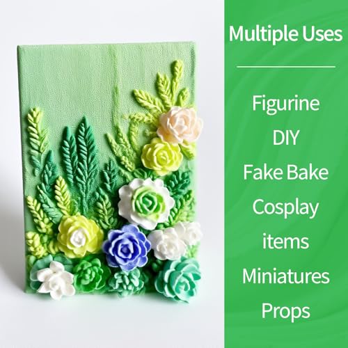 Lightweight Clay - Air Dry Clay, Ultra Light & Soft, Safe & Non-Toxic, Moldable & Flexible, DIY Modeling Clay for Anime Figures, Sculpting, Molding, Creative Art Crafts - color: Light Green