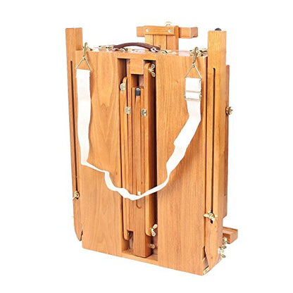 French Easel Wooden Sketch Box Portable Folding Foldable Durable Art Easel Outdoor Indoor Artist Painters Tripod