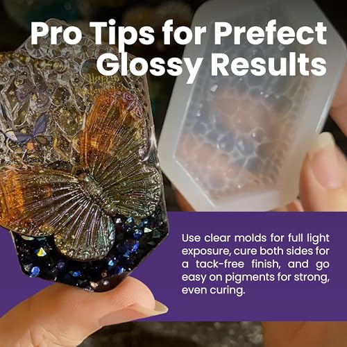 Alumilite Alumi-UV 4 Oz, Fast Curing, High Gloss, Clear UV Resin, Ideal for Crafts, Jewelry, Glossy Look Resin Forr Doming and Coating, Perfect for Fishing Lures, and Coasters - size: 4 Oz