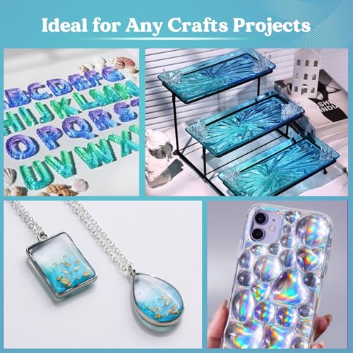 LET'S RESIN Fast Cure Epoxy Resin,Demold in 4 Hours,72OZ Upgrade Quick Drying & Crystal Clear Resin,Bubble Free Epoxy Kit for Craft,Art, Craft Supplies with Dye, Cup,Stir Stick - size: Large