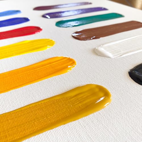 milo Acrylic Paint Set of 12 Colors | 8 oz Bottles | Student Primary Colors Acrylics Painting Pack | Made in the USA | Non-Toxic Arts & Crafts Paints for Artists & Hobby Painters - style: Primary Set 12 x 8 oz