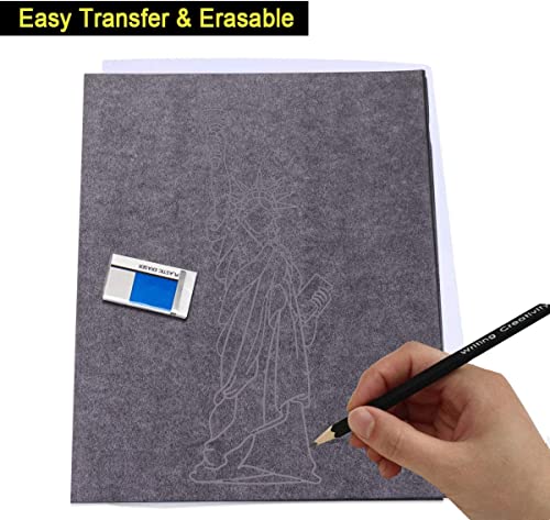 Swanaryo Large Graphite Transfer Paper - 20 x 47 Inch, 6 Sheets | Black Carbon Paper for Tracing on Wood, Paper, Canvas, and Other Art Craft Surfaces - size: 20 x 47 Inch