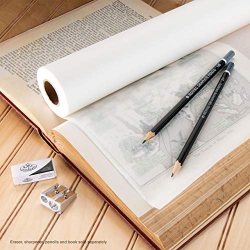 Bee Paper 18" x 50 yds Sketch and Trace Roll, White - color: White, size: 18-inch x 50-yard Roll