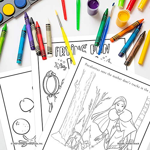 Disney Princess Paintbox Coloring and Activity Book with 16 Paints, Bendon 42350, 7.75 x 10.75 - style: Disney Princess Painting Book