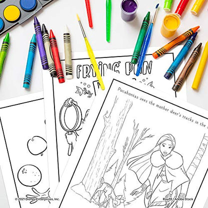 Disney Princess Paintbox Coloring and Activity Book with 16 Paints, Bendon 42350, 7.75 x 10.75 - style: Disney Princess Painting Book