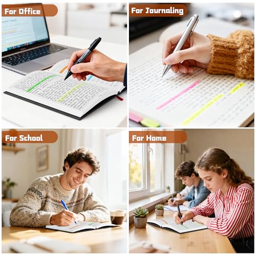 Lined Journal Notebook, A5, 192 Pages 100 GSM Thick Paper, Hardcover Leather College Ruled Journal for Writing, Men Women, Journaling, Daily, Work, Office, Home School Business(Black) - color: Black, style: b-Lined