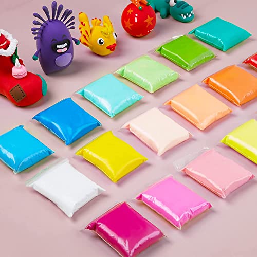 EDIFON Air Dry Clay Kit, 36 Colors Modeling Clay with Tools, Ultra Light, Safe and Non-Toxic, Ideal Gift for Kids (36 Colors+ Tools) - color: 36