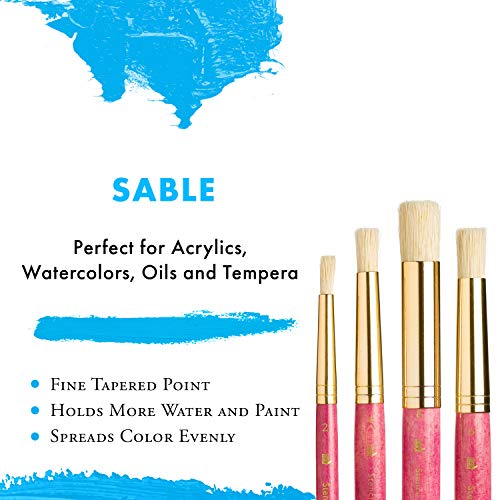 Princeton RealValue Paintbrush, Pink - style: Set-9180