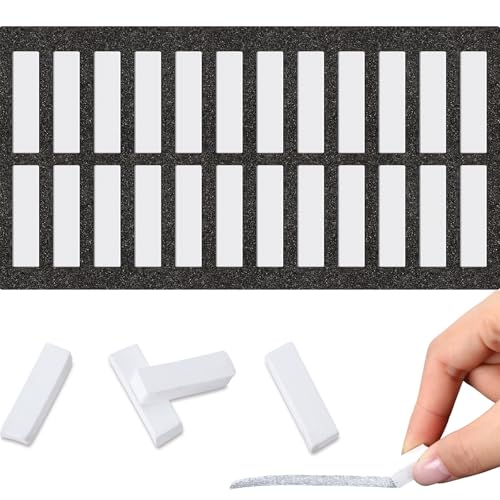 Watersay 24 Pcs Soft Pastel Drawing Chalk Set Square Sketch Chalk Non-toxic Artist Pastel Sticks for Professional Artists and Art Lovers(30 x 8 x 8 mm,White Color) - color: White Color